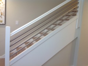 custom stair railing detail
